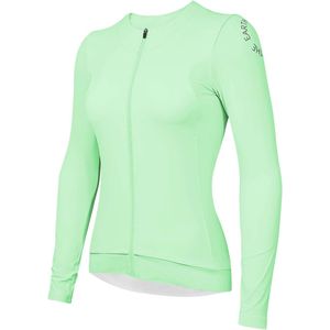 Dames lange mouwen fietsshirt, ademend en elastisch met 4 zakken