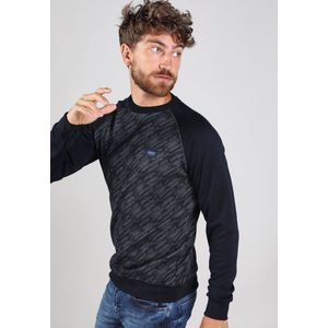 Gabbiano Trui Sweater Met Ronde Hals In Raglanhals 771732 Navy 301 Mannen Maat - S