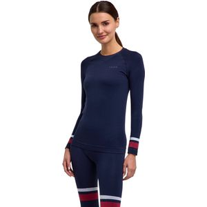 FALKE - Maximum Warm - Dames Top van Onderlaag - Blauw - Lange Mouwen - Sneldrogend