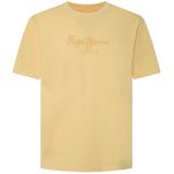 Pepe Jeans Emb Eggo T-shirt Met Korte Mouwen Geel M Man
