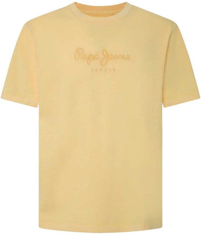 Pepe Jeans Emb Eggo T-shirt Met Korte Mouwen Geel M Man