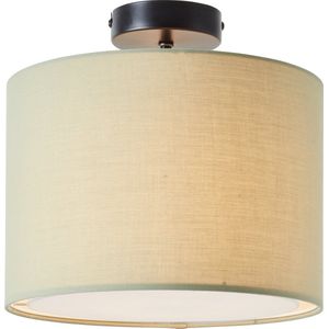 Brilliant Lamp Aike plafondlamp 28cm groen metaal/kunststof groen 1x A60, E27, 40 W