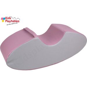 Soft Play Foam Schommelwip paars-grijs | rocker | wipwap | foamblokken | bouwblokken | Soft play speelgoed | schuimblokken