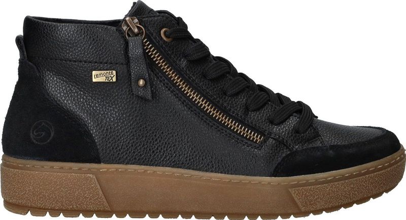 Remonte - Veterlaarsjes - Zwart - Gevoerd - Waterafstotend