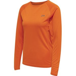 Newline Core Running LS Shirt Dames - oranje