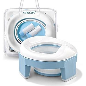 Toilet Training 3-in-1 Portable Foldable WC Trainer with Removable Reusable Liner - Suitable for Boys Girls with Splash Protection