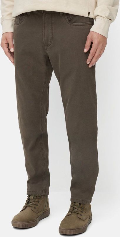camel active - Regular Fit - Thermobroek - Donkerbruin - 5-pocket ontwerp