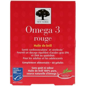 New Nordic Omega 3 Rood 60 Capsules