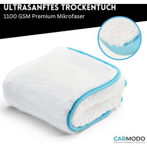 Premium microvezeldoek droogdoek voor de auto, 60 cm x 40 cm, absorberend, extreem zacht auto-onderhoud