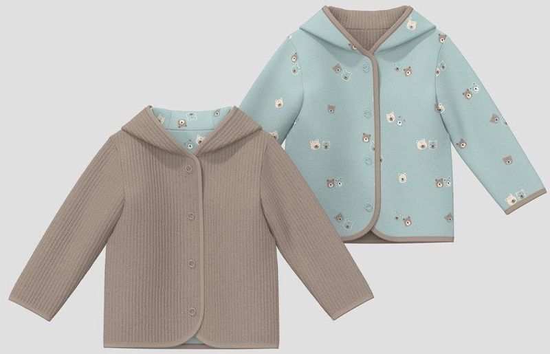 s.Oliver - Sweatshirt Jacke - Omkeerbaar - Katoenmix