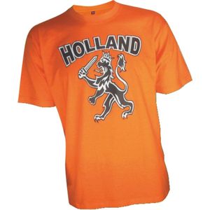 T-shirt oranje Holland met leeuw kids| WK Voetbal Qatar 2022 | Nederlands elftal kinder shirt | Nederland supporter | Holland souvenir | Maat 140