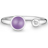 Quinn - Dames Ring - 925 Zilver - Edelsteen - Amethist