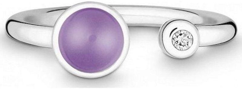 Quinn - Dames Ring - 925 Zilver - Edelsteen - Amethist