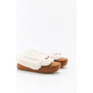 Damart - Imitatiebonten Thermolactyl pantoffels - Dames - Bruin - 40