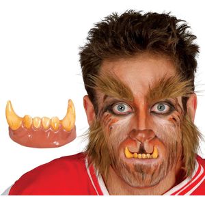 Halloween - Horror weerwolf gebit/neptanden - Halloween verkleed accessoire voor volwassenen