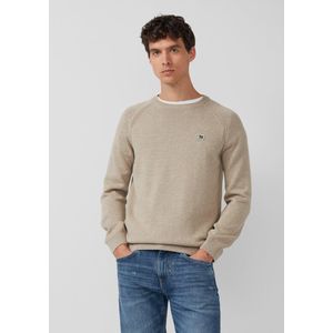 s.Oliver - Gebreide Trui - Katoen - Ronde Hals - Raglanmouwen