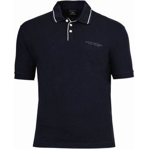 ARMANI EXCHANGE - Poloshirt - Navy/Wit