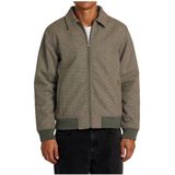 Rvca - Pisco - Jas - Groen - Gebreid Jack met Wolmix voor Heren