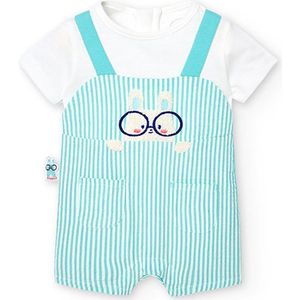 Boboli 118167 Korte Mouw Romper Groen 1 Months Jongens