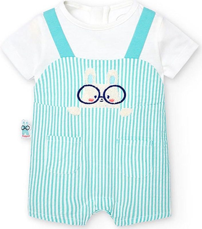 Boboli 118167 Korte Mouw Romper Groen 1 Months Jongens