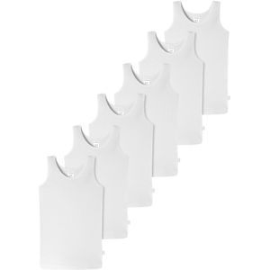 Schiesser Meisjes onderhemd 6 pack Kids Girls 95/5 Organic Cotton