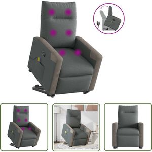 vidaXL Draaihoek Sleutel - Dynamische Sleutel - Sta-op-massagestoel verstelbaar stof donkergrijs - Gereedschapset - Monteursgereedschap - Mechanica