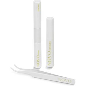 Novo Fast Lashes - Starterkit - Bond & Sealant, Remover, Tweezer - Wimpers - Wimperextensions