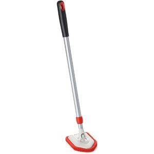 Uitschuifbare Kuip- En Tegelschrobmachine Met Goede Grip - Verstelbare Steel Voor Bad - Douche - Tegels En Vloeren - Ergonomisch Schoonmaakgereedschap Voor Moeilijk Bereikbare Plekken