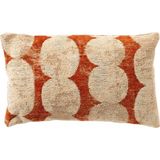 Dutch Decor Sierkussen Rory - Katoen - Oranje/Creme - 30x50 cm (BxH) - Woonexpress