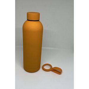 Relaxation- Drinkfles 500 ml RVS Thermo Duurzaam Oranje