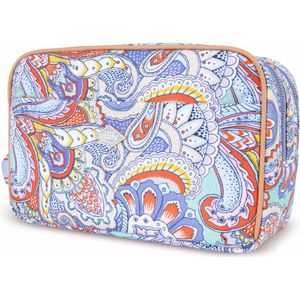 Chloe Pocket Cosmetic Bag 57 Paisley Elio Wedgewood Blue: OS