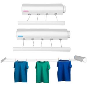Telescopic Retractable Clothesline - Clothes Drying Rope Hanger for Indoor Outdoor Supplies (M)