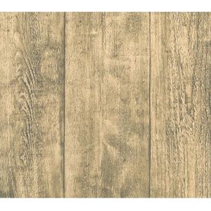 Dutch Wallcoverings - Vliesbehang hout beige