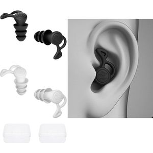 Allecto Plus - Waterdichte zwemoordopjes voor volwassenen, herbruikbaar, zachte siliconen, surfen, douchen, duiken