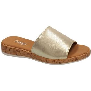 Gabor -Dames - goud - slippers & muiltjes - maat 38.5