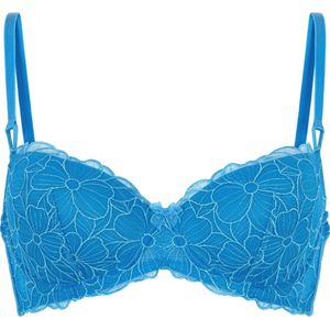 Hunkemöller Dames Lingerie Voorgevormde beugel bh Anya - Blauw - maat D70