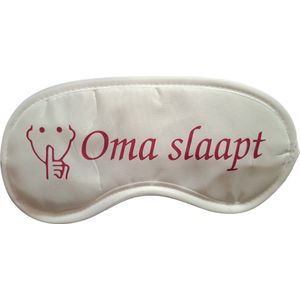 TWOA-Slaapmasker-Grappige tekst- Wit polyester- Oma slaapt