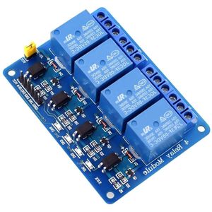 4-kanaals DC 5 V relaismodule met optokoppelaar - laag niveau trigger board voor Arduino UNO R3 1280 DSP ARM PIC AVR STM32
