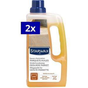 Starwax onderhoudszeep voor geolied parket 2L (2 x 1L) - Parketreiniging