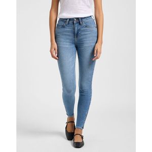 Lee - Scarlett High Zip - Jeans - Blauw - Hoogzittend