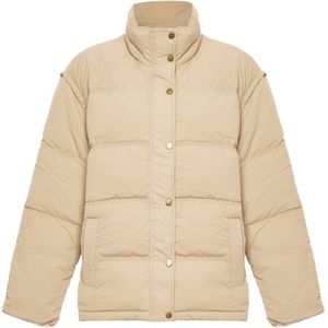 Mymo - Gewatteerd Jack - Beige - Dames - Lange Mouwen