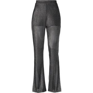 Liu Jo • wijde pantalon in metallic grijs zilver • maat M (IT44)