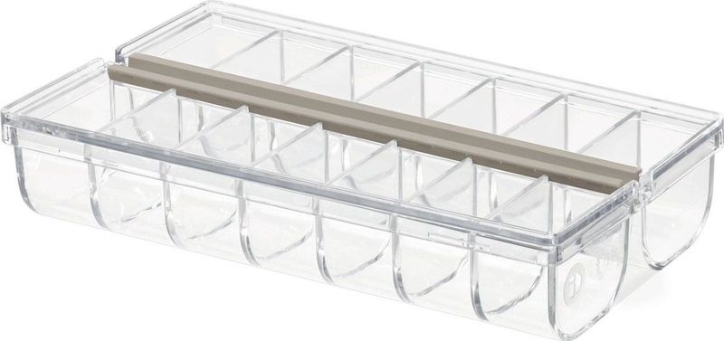 iDesign - The Home Edit - Pillendoos - Transparant - 9,5 x 16,5 cm