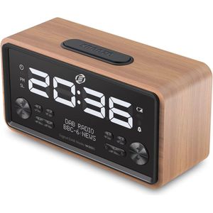 Equivera - Wekkerradio - DAB/DAB+ - Klokradio - Met Draadloos Opladen