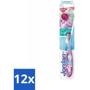 Jordan Tandenborstel Step 2 (3-5 jaar) - Voordeelverpakking - 12 stuks