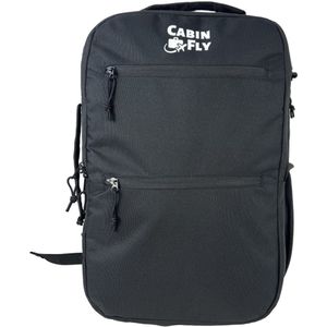 CabinFly Skyrocket 55x40x20 cm – Handbagage Rugzak voor Ryanair, Wizzair, Lufthansa en meer | 44L | Laptopvak | Waterdicht compartiment | TSA Ritsen | Zwart