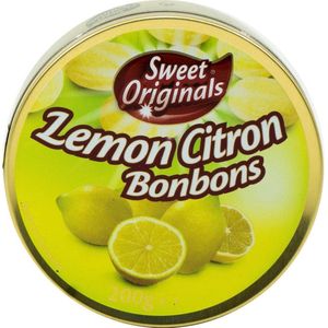 Sweet originals lemon bonbons blikje 200 gr