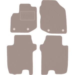 Beige veloursmatten voor: Honda Jazz III hatchback (2011-2014)