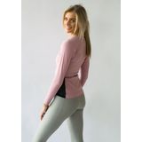 JUSS7 Sportswear - Sport Longsleeve Extra Long Shirt - Lila - S