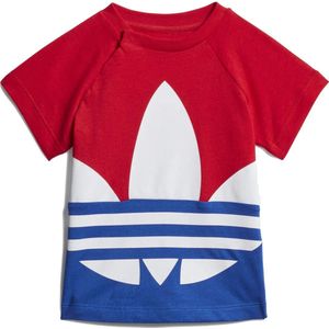 adidas Originals Big Trefoil Tee T-shirt Kinderen rood 9/12 maanden